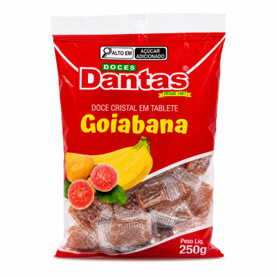Doce Cristal em Tablete - Goiabana – 16x250g